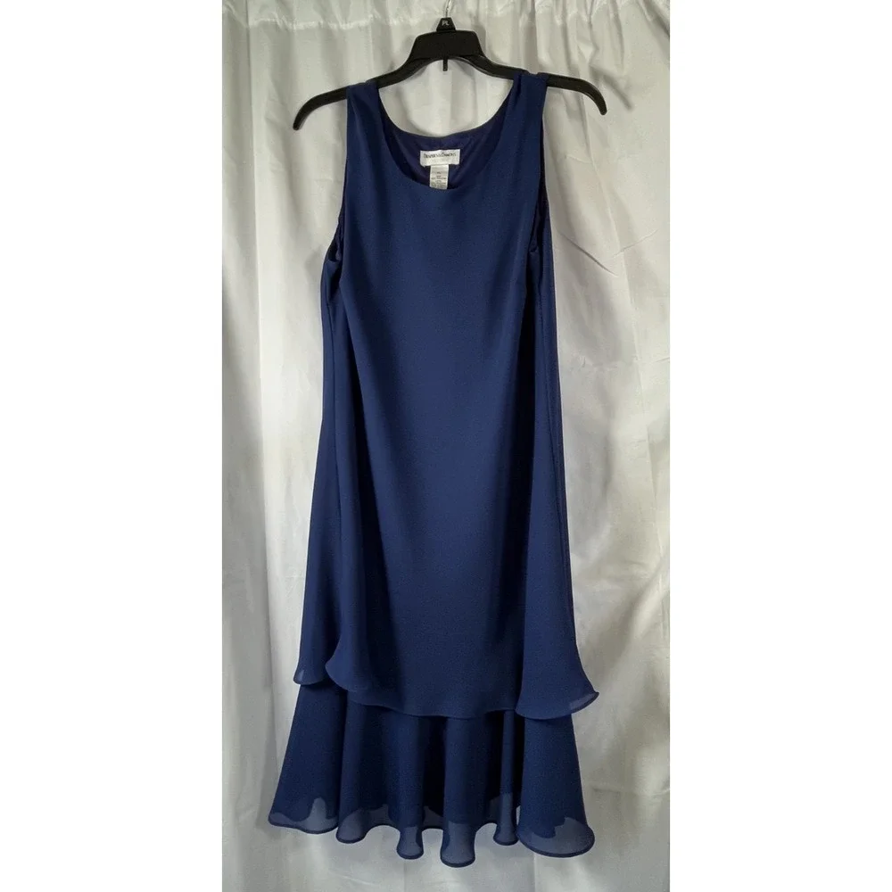 Drapers & Damons Women's Blue Dress & Jacket‎ Set PL Handbag Included
